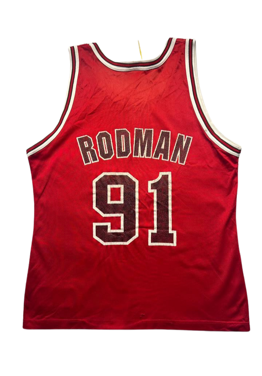 Champion Chicago Bulls Rodman #91 Jersey