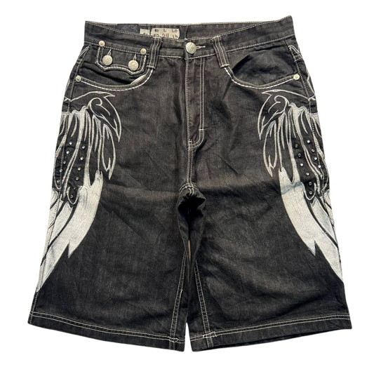 Imperious Black Denim Jorts 46