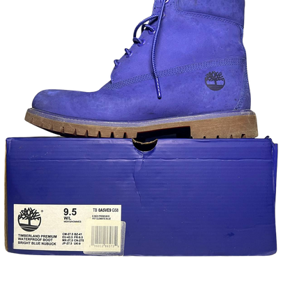 Timberland 9.5 6-Inch Premium Waterproof Boots - Royal Blue