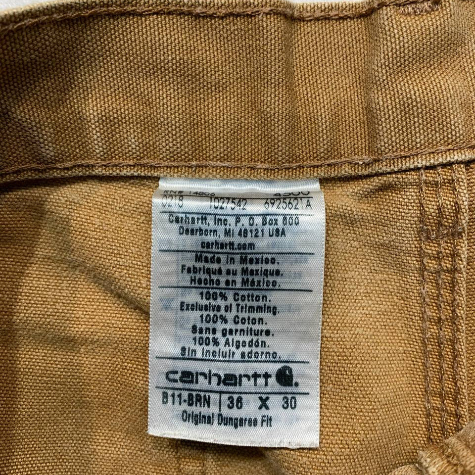 Carhartt B11-BRN Original Dungaree Fit Pants