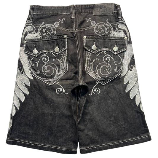 Imperious Black Denim Jorts 46