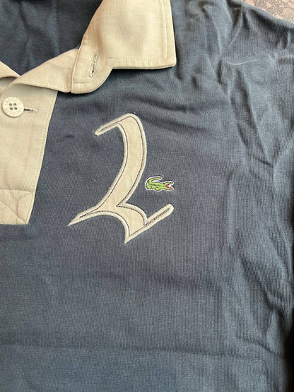 Lacoste Embroidered Langarm Polo Schwarz
